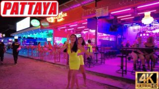 [4K] Pattaya Day & Night Scenes, Walking Street, Soi Diamond, LK Metro,Tree Town, Chaiyapoon 6 March