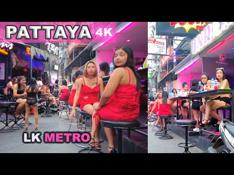 [4K] Pattaya Evening Scenes Soi Buakhao, LK Metro, Soi Honey, Tree Town, Soi Diana | March 2023