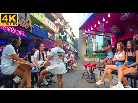 [4K] Pattaya – Soi Buakhao, Chaiyapoon, LK Metro, Tree Town, Diana, Lengkee | February 2024 Thailand