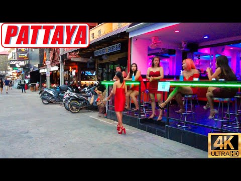 [4K] Pattaya Walk, Walking Street, Beach Road, Soi 13/4, LK Metro, Soi Chaiyapoon,Tree Town, Buakhao