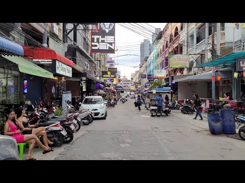 8K beautiful girls Ladyboys GoGo bars soi Pothole/ Chaiyapoon  Buakhao Nightlfe  Pattaya Thailand