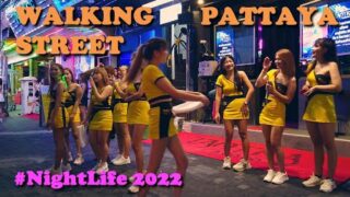 Pattaya Nightlife 👯 Walking Street 4k night walk scenes – Girls – GoGo – Bars – Clubs – 2022
