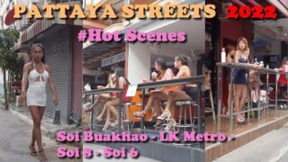 Thailand Pattaya 👯‍ Soi Buakhao street hot scenes/ Soi LK Metro/ Tree Town/ Soi 8/ Soi 6/ March 2022